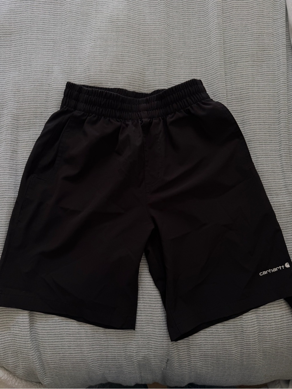 Carhartt Black Athletic Elastic-Waist Shorts